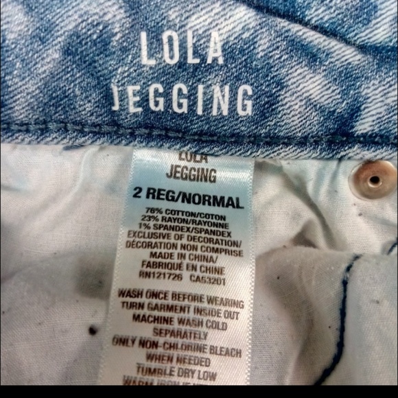 AEROPOSTALE WOMEN'S SIZE 2 ACID WASH JEANS - Picture 7 of 8